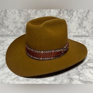 Vintage John B. Stetson XXXXX 5X Beaver Cowboy Hat Brown Size 7 1/4